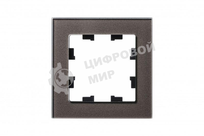 Рамка 1-м AtlasDesign Nature стекло, мокко SchE ATN320601