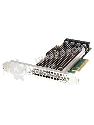 Контроллер MegaRAID 9460-16I SGL (05-50011-00), PCIe 3.1 x8 LP, SAS/SATA/NVMe, RAID 0,1,5,6,10,50,60, 16port(4 * int SFF8643), 4Gb Cache, 3516ROC