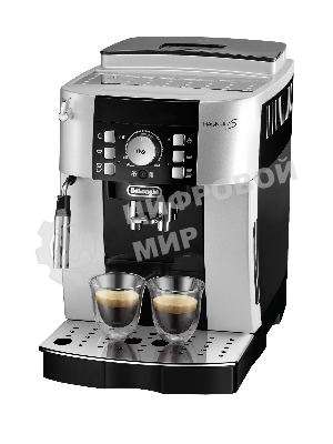 Кофемашина автоматическая DeLonghi ECAM 21.117.SB серебристый/черный, исп. кофе - зерновой/молотый, 1.8 л, 1450 Вт, 15 бар