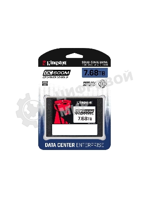 Накопитель SSD Kingston DC600M, 7680 Gb, SATA III, R/W 560/530 МБ/с