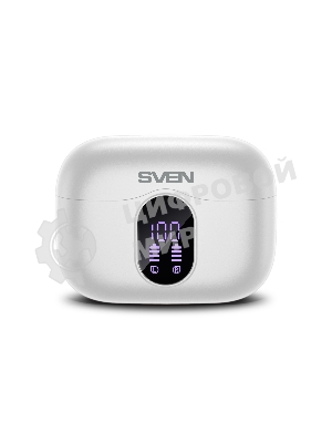 Наушники TWS SVEN E-310B белый, внутриканальные, Bluetooth, сенсорное управление, до 4 ч