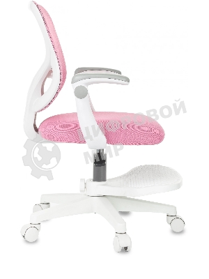 Кресло детское Бюрократ BuroKIDS 3 розовый Velvet 36, крестов. пластик