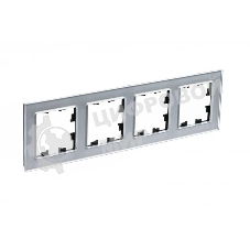 Рамка 4-м AtlasDesign Nature стекло алюм. SchE ATN320304