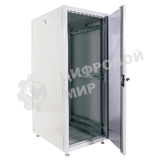 Шкаф коммутационный ЦМО (ШТК-Э-24.6.8-13АА) 24U 600x800 мм пер. дв. стекл металл 2 бок. пан. 540 кг серый