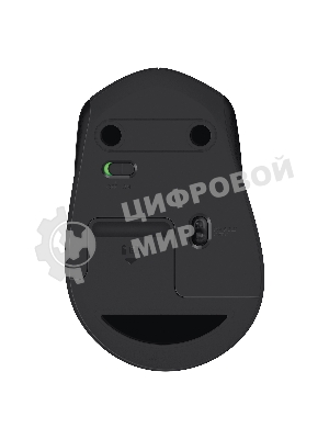 Мышь беспроводная Logitech M330 SILENT PLUS черный, 1000 dpi, радиоканал, USB, кнопки - 3