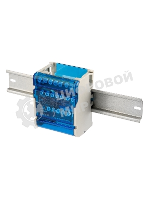 Шина на DIN-рейку в корпусе (кросс-модуль) Rexant 4х7