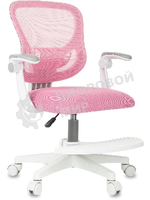 Кресло детское Бюрократ BuroKIDS 3 розовый Velvet 36, крестов. пластик