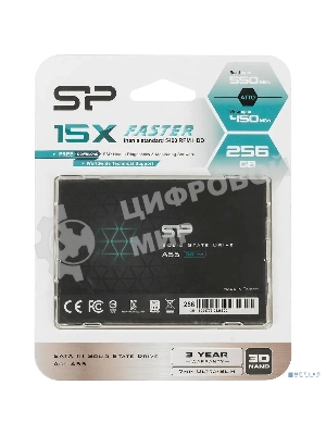 Накопитель SSD Silicon Power Ace A55, 256Gb, SATA III, 2.5