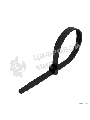 Стяжка нейлоновая морозостойкая Rexant 300x3,6 мм, черная (100 шт/уп)