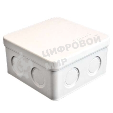 Коробка распределительная ОП 105х105х56 7 выходов без гермовводов IP54 крышка защелкивающаяся бел. Epplast 105031