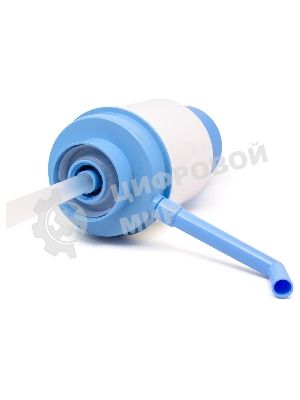 Помпа для 19л бутыли Aqua Work Дельфин Квик механический голубой/белый