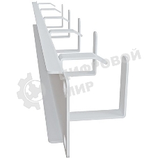 Кабельный органайзер горизонтальный NTSS NTSS-HORG-1U-5(45) односторонний кольца 1U шир.:19