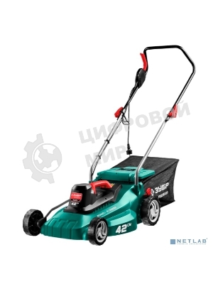 Газонокосилка сетевая, ш/с 420 мм, 11.3 кг ЗУБР 2000 Вт ГСЦ-42-2000