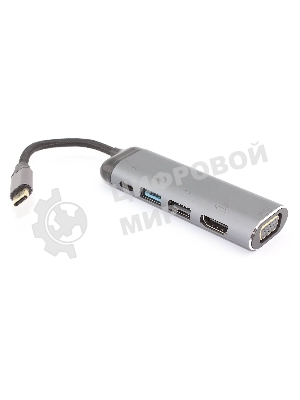 Кабель Type-C на VGA + HDMI + USB 3.1 + Type C + PD + USB 2.0