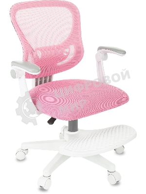 Кресло детское Бюрократ BuroKIDS 3 розовый Velvet 36, крестов. пластик