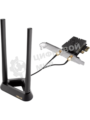 Сетевой адаптер Wi-Fi + Bluetooth Asus PCE-BE92BT BE9400 PCI Express (ант.внеш.несъем.) 2ант.
