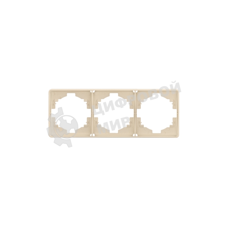 Рамка KRANZ ROUND 3-постовая шелк