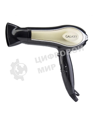 Фен Galaxy GL 4316 черный/золотистый, 2200 Вт