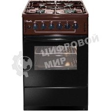 Плита комбинированная Лысьва ЭГ 401-2у коричневый, конфорок 4 шт, духовка 57 л, 50 см x 84 см x 60 см