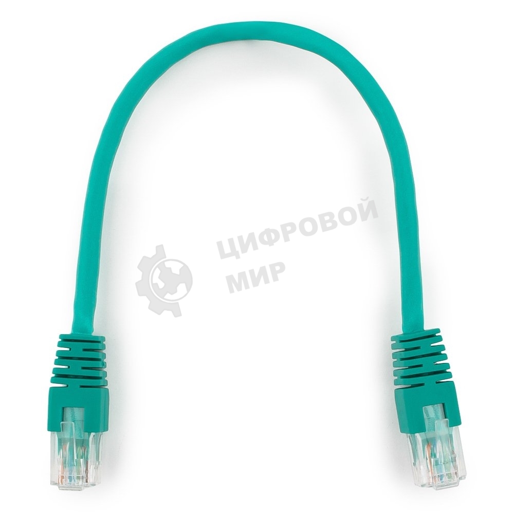 Патч-корд UTP Cablexpertcat.6, 0.25м, литой, многожильный, зеленый