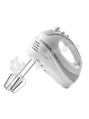 Миксер электрический Galaxy GL 2209, белый, ручной, 300 Вт, 5 скоростей + режим 