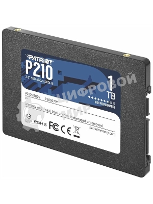Накопитель SSD Patriot P210, 1Tb, SATA III, 2.5