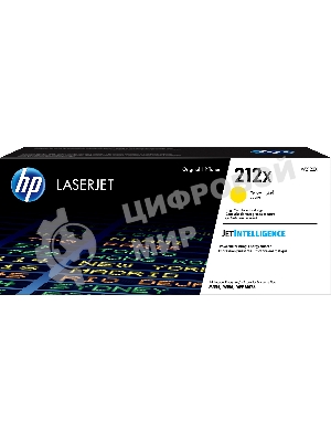 Картридж лазерный Cartridge HP 212X для CLJ Enterprise M554/M555/M578, желтый (10 000 стр.)