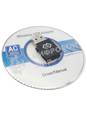 Сетевой адаптер WiFi Digma DWA-AC600C AC600 USB 2.0 (ант.внутр.) 1ант. (упак.:1шт)