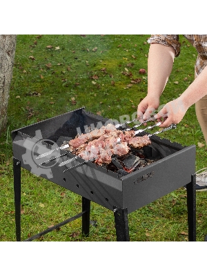 Мангал Palisad Camping сварной, 605х375х138/640 мм, сталь 2 мм