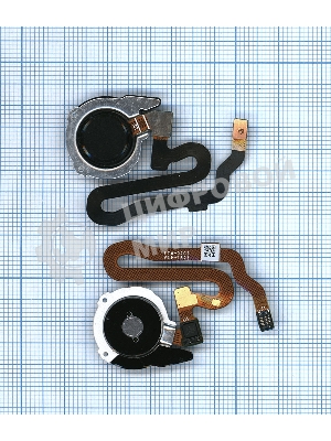 Кнопка HOME в сборе с механизмом и шлейфом для Huawei Honor 8, черная