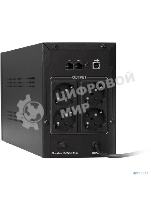 Источник бесперебойного питания ExeGate EP285519RUS SpecialPro Smart LLB-2000.LCD.AVR.EURO.RJ.USB 2000VA/1200W, LCD, AVR, 4 евророзетки, RJ45/11, USB, черный