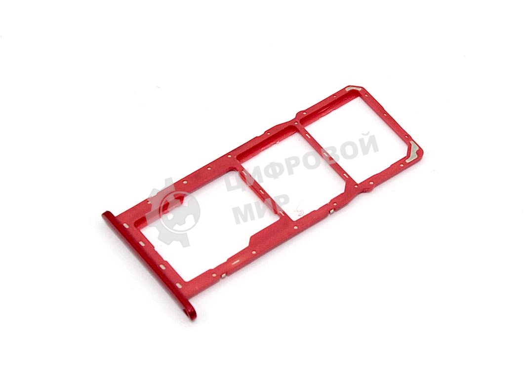 Лоток для SIM-карты Huawei Y7 Pro 2019 красный