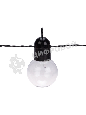 Гирлянда садовая Rexant Сэвил, 398см, 3000К, встроенный аккумулятор, солнечная панель,коллекция Лондон