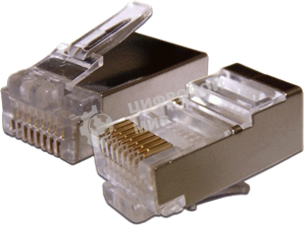 Коннектор LANMASTER (TWT-PL45/S-8P8C-6V) FTP Cat.6 RJ45 (упак.: 100 шт)