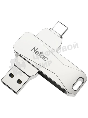 Флешка USB Netac U782C dual USB 3.0+TypeC 64Gb, retail version