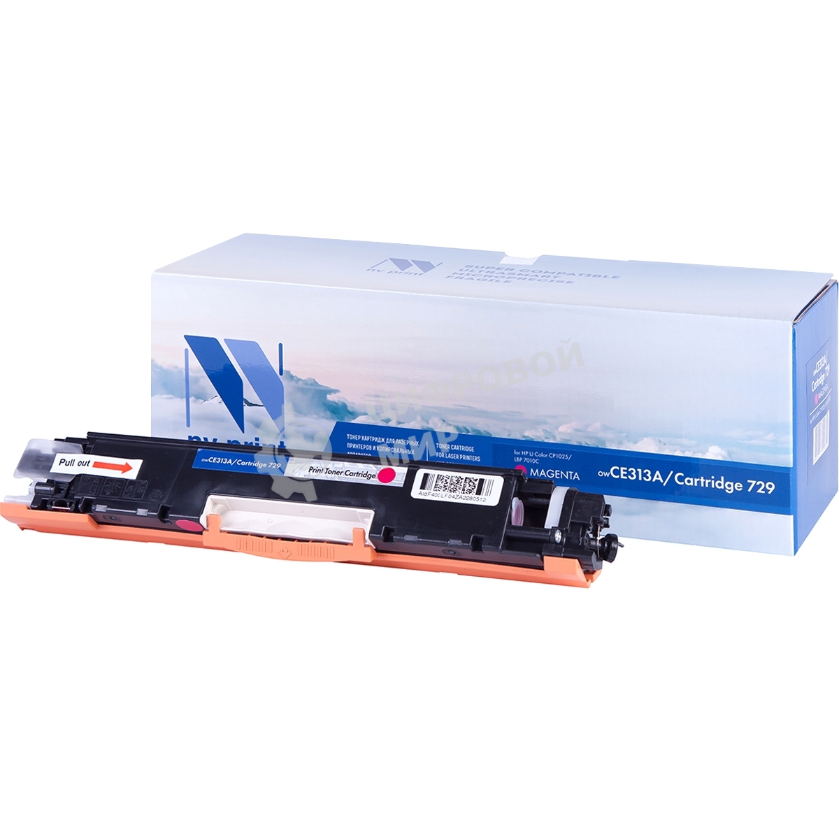 Картридж лазерный NVPrint совместимый HP CE313A/Canon729 Magenta для LJ Color CP1025 (1000k)