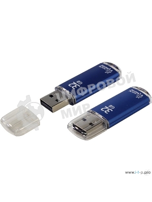 Флешка USB Smartbuy V-Cut series Blue (SB32GbVC-B), 32Gb, USB 2.0, R/W 25/15, голубой
