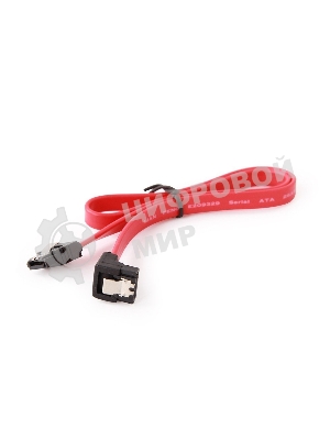 Кабель интерфейсный SATA Cablexpert CC-SATAM-DATA90, 50 см, угловой разъем, 7pin/7pin, защелка, пакет