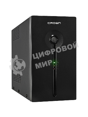 Источник бесперебойного питания CROWN ИБП CMU-SP800EURO 800VA, металл,1x12V/9AH, розетки 3*EURO+1*IEC bybas CM000001492