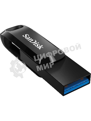 Флешка USB Sandisk DDC3 (SDDDC3-032G-G46), 32Gb, USB 3.0/USB Type-C, R/W 150/30, черный