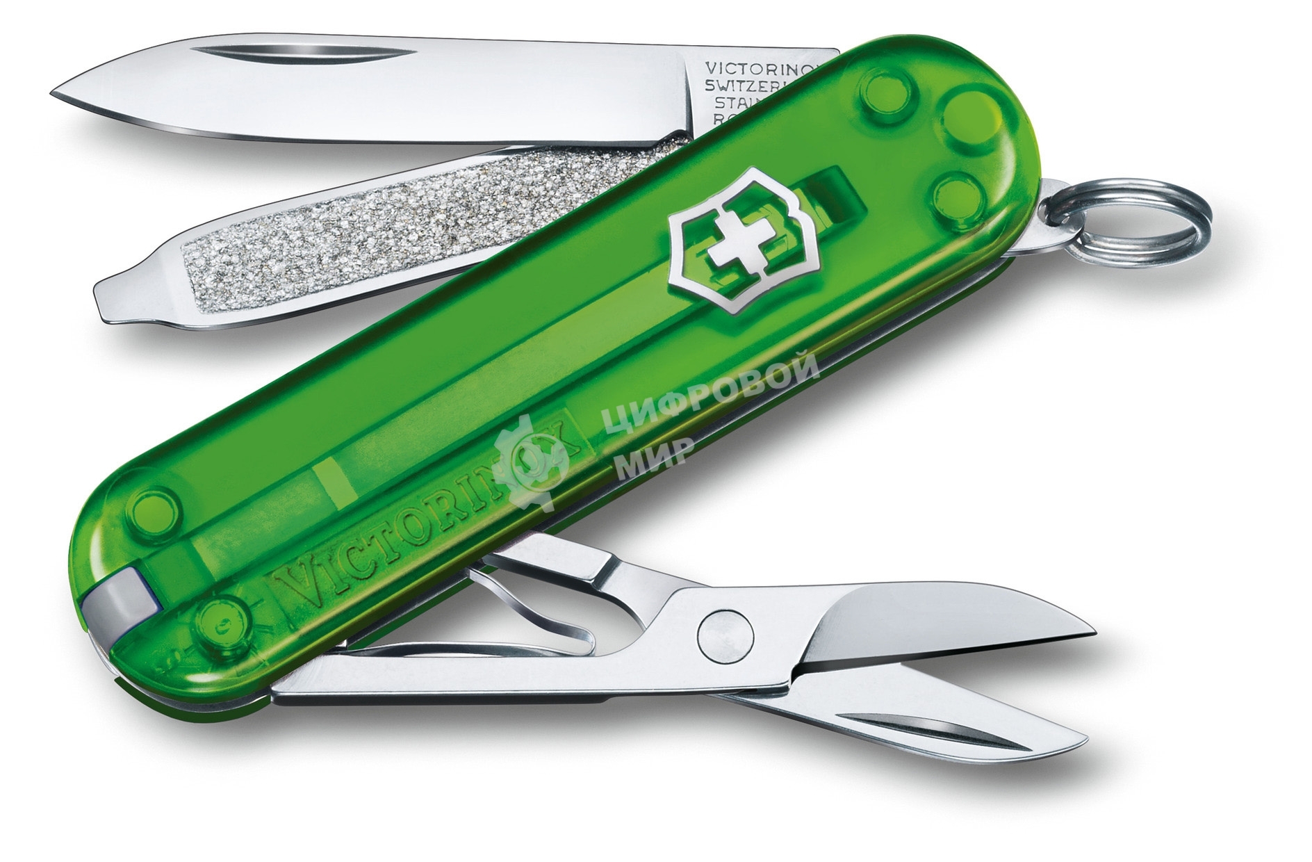 Нож перочинный Victorinox Classic Green Tea (0.6223.T41G) 58мм 7 функций карт.коробка