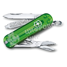 Нож перочинный Victorinox Classic Green Tea (0.6223.T41G) 58мм 7 функций карт.коробка