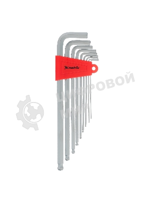 Набор имбусовых ключей Matrix HEX 9 шт экстра-длинный с шаром