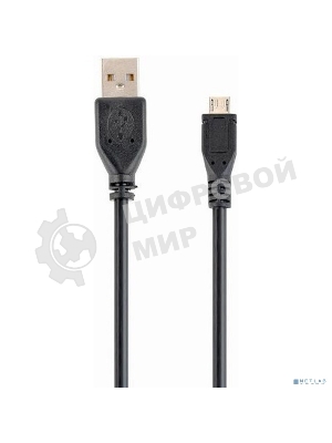 Кабель Filum USB 2.0 Pro, 1 м., черный, 2A, разъемы: USB A male- USB micro B male, пакет. (FL-CPro-U2-AM-microBM-1M)