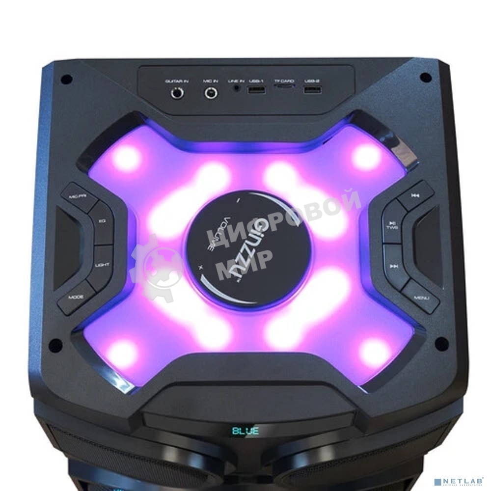 Акустическая система Ginzzu GM-203, Midi, RGb/BT/USB/SD/FM/ДУ