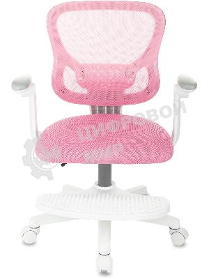 Кресло детское Бюрократ BuroKIDS 3 розовый Velvet 36, крестов. пластик