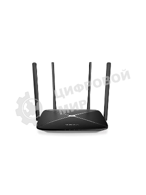 Роутер беспроводной Mercusys AC12G AC1300 10/100/1000BASE-TX черный