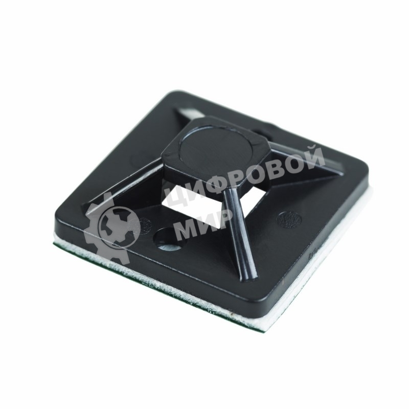 Площадка самоклеящаяся Rexant 20х20 мм, черная, упаковка 100 шт.