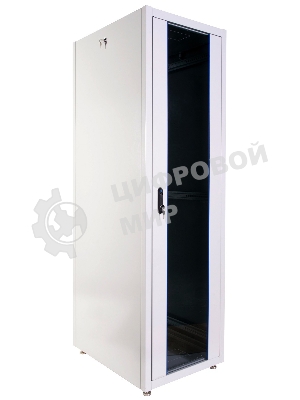 Шкаф телекоммуникационный напольный ЭКОНОМ 42U (800 × 1000) дверь стекло, дверь металл