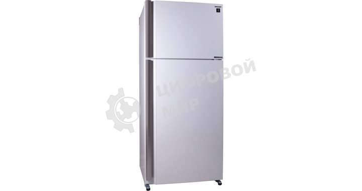 Холодильник Sharp SJ-XE55PMWH белый жемчуг двухкамерный 388/148л морозилка сверху, No Frost